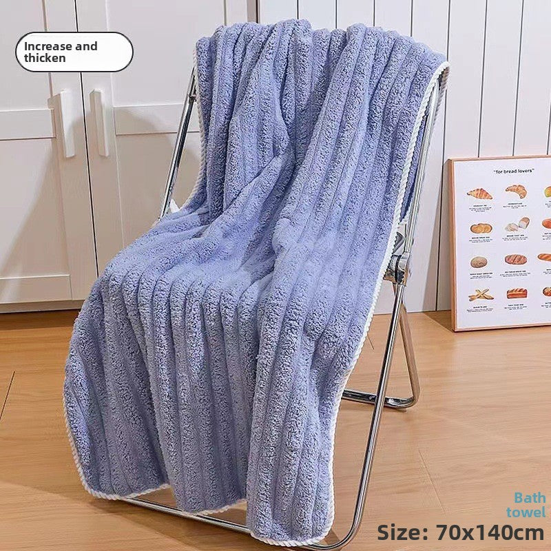 Premium Ultra Soft Coral Fleece Bath Towel Extra Large Thick Absorbent Quick Dry Beach Towel for Adults Home Spa Swimming Pool Travel