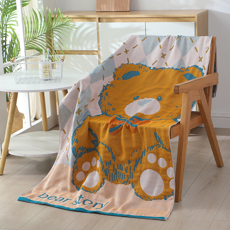 Extra Large 80x160 cm Ultra Soft Absorbent Cotton Gauze Bath Towel for Adults and Kids Non Shedding Hypoallergenic Lightweight Quick Dry Home Spa Beach Use