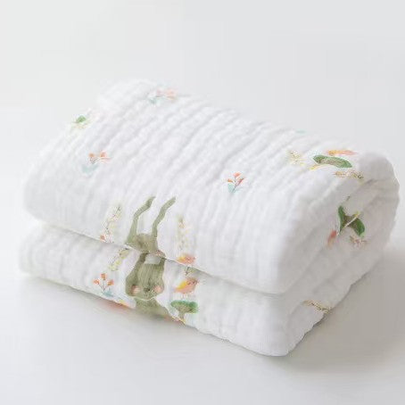 MUJI Style Extra Thick 12 Layer Cotton Gauze Baby Bath Towel Soft Breathable Muslin Blanket for Newborns Toddlers Gentle on Sensitive Skin Quick Dry Lightweight