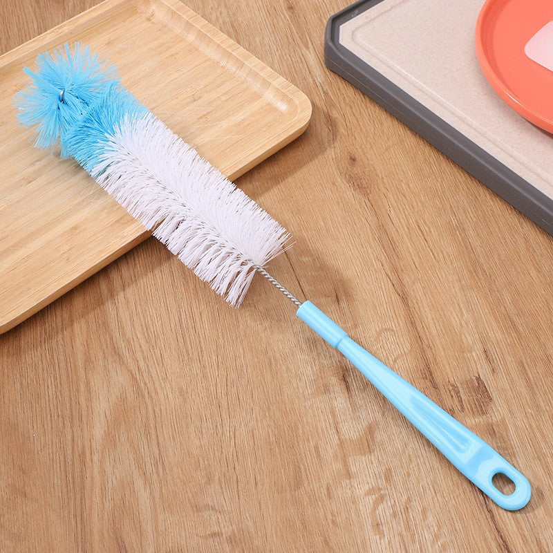 Premium Heavy Duty Multi Purpose Cleaning Brush Set for Tea Kettle Coffee Pot Water Bottle Baby Bottle and Straws with Stainless Steel Handle and Durable Nylon Bristles for Kitchen Bathroom and Travel