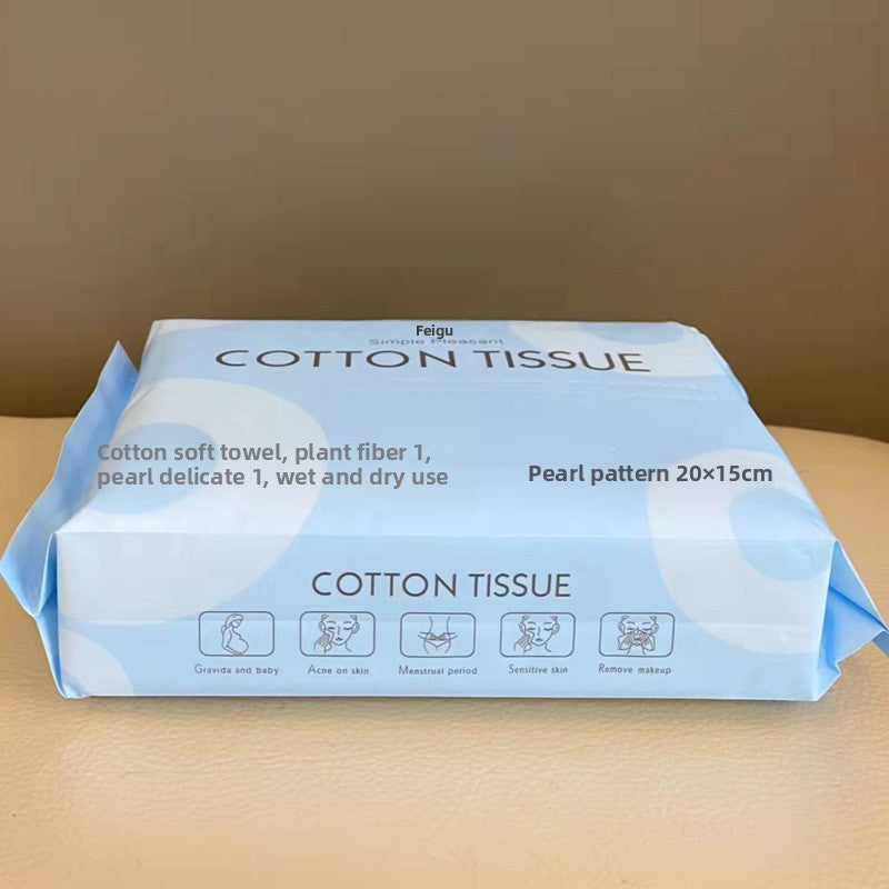 Premium 100% Pure Cotton Disposable Face Towels for Gentle Cleansing Makeup Removal and Baby Care Soft Hypoallergenic Facial Wipes Bulk Pack for Daily Use