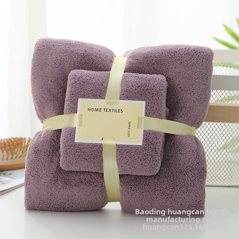Premium Ultra Soft High Density Coral Fleece Towel Set Absorbent Quick Dry Beach Bath Towels Non Cotton Plush Texture Custom Logo Available for Hotels Homes and Gyms