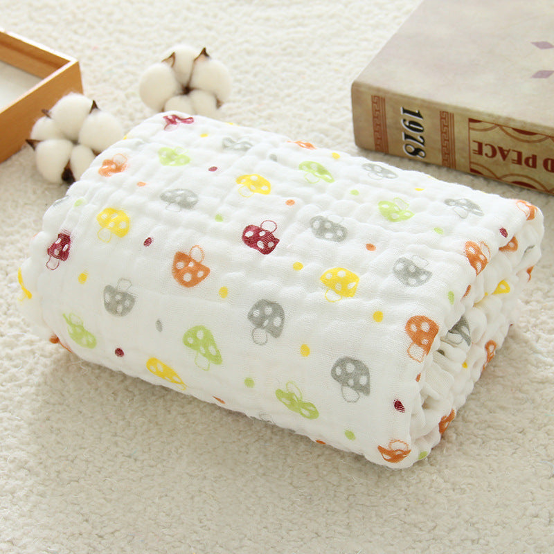 Premium 6 Layer Gauze Baby Bath Towel 105x105cm Ultra Soft Highly Absorbent Muslin Swaddle Blanket for Newborns and Infants Gentle on Sensitive Skin Multipurpose Use