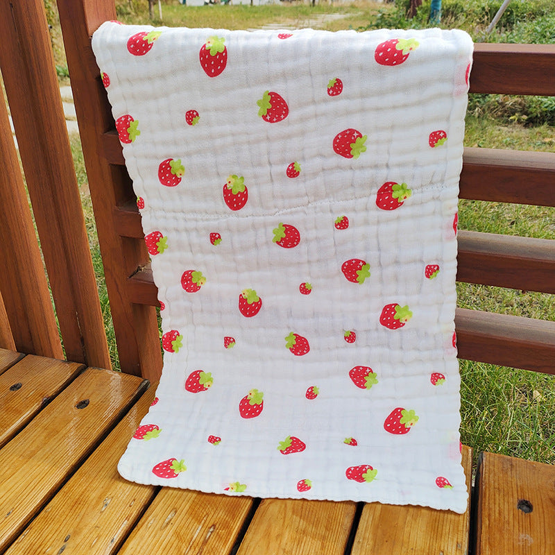 Premium 6 Layer High Density 100 Percent Cotton Gauze Face Towel for Adults Soft Absorbent Bath Towel 35x75 cm Ideal for Facial Care Body Drying and Gift Giving