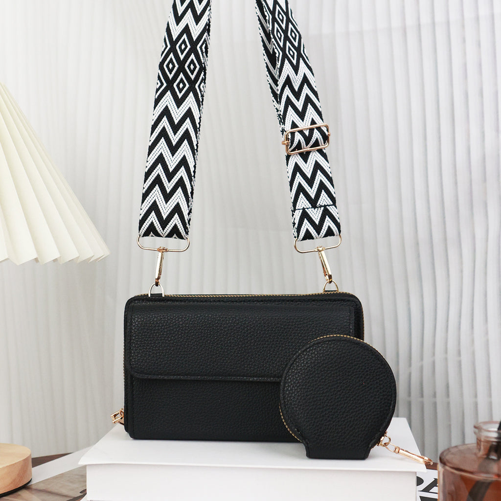 Women Crossbody Phone Bag Japanese Style Minimalist Fashion Small Shoulder Bag with Wide Adjustable Strap Multi Functional Mother Daughter Matching Design for Daily Use Travel and Streetwear