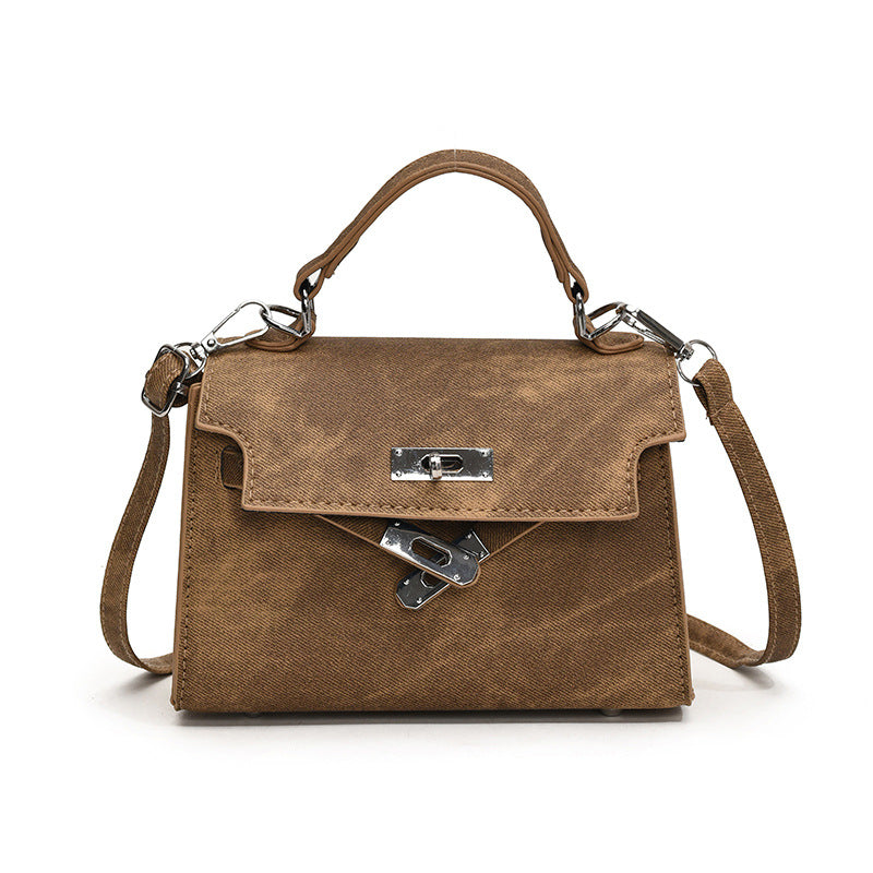 Luxury Minimalist Women Handbag Small Square Crossbody Bag Korean Style Fashionable Retro Office Tote Purse for Daily Commuting and Casual Outings 2026 New Design