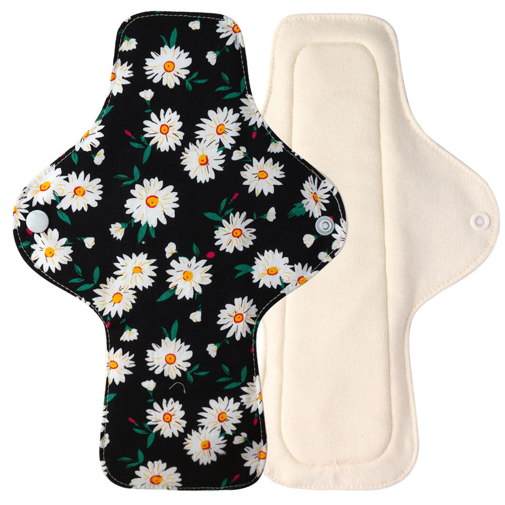 Organic Cotton Washable Panty Liners for Women Menstrual Period Light Flow Protection Reusable Eco Friendly Soft Breathable Hygienic Daily Use for Teens Adults Seniors Incontinence Care