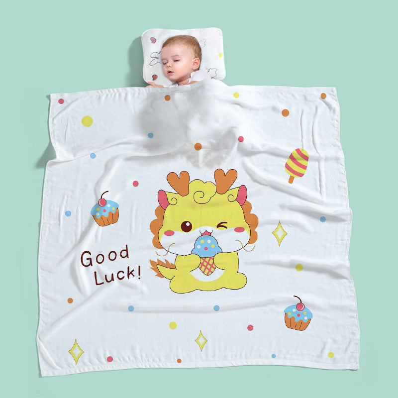 Premium Bamboo Fiber Baby Bath Towel and Swaddle Blanket for Newborns Ultra Soft Double Gauze Absorbent Hypoallergenic A Grade Certified Safe for Sensitive Infant Skin