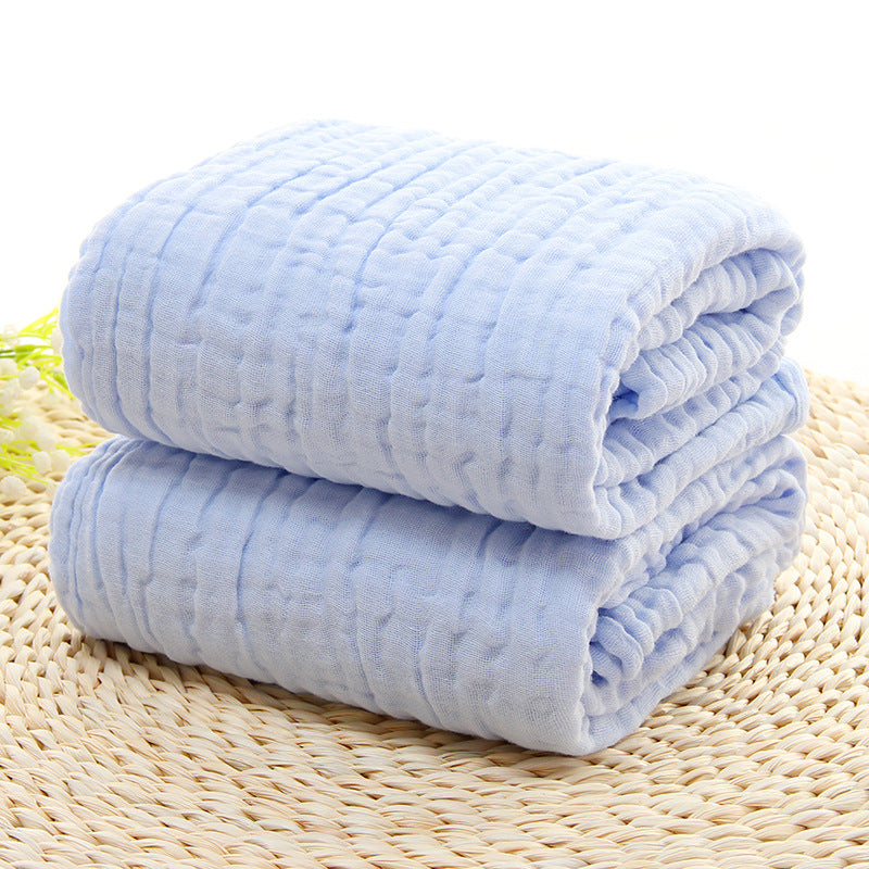 Premium 6 Layer Gauze Baby Bath Towel 105x105cm Ultra Soft Highly Absorbent Muslin Swaddle Blanket for Newborns and Infants Gentle on Sensitive Skin Multipurpose Use