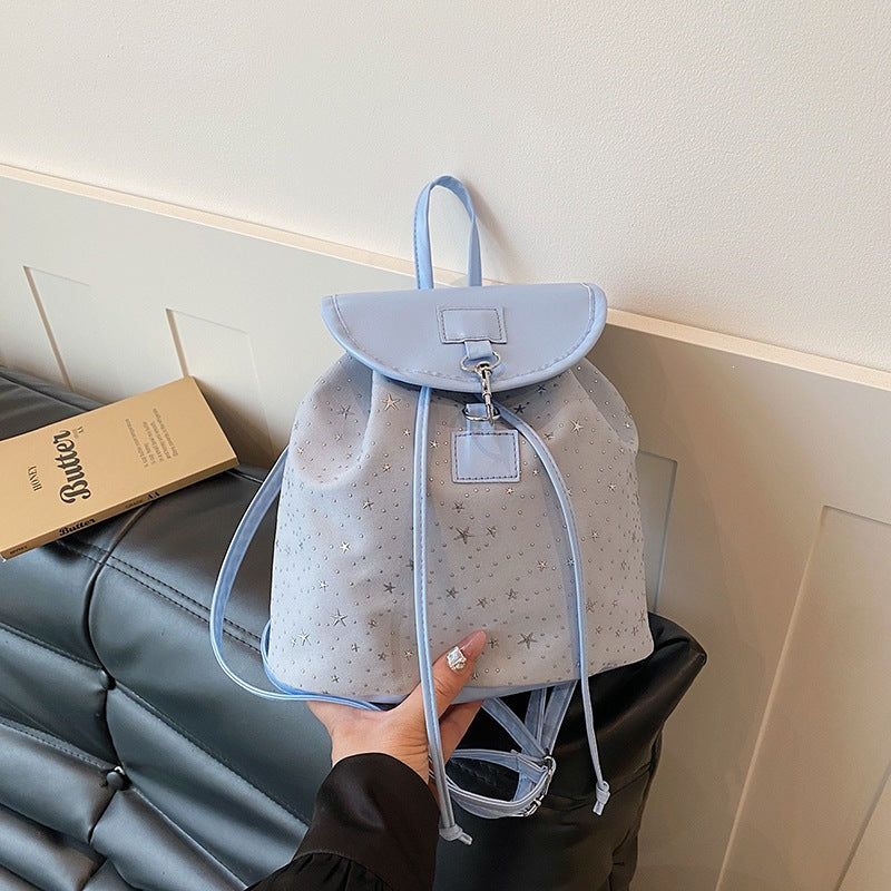 2026 New Fashionable Minimalist Casual Backpack for Women Soft Texture Lightweight Korean Style College Student Daily Commuting Bag Trendy Unisex Design Durable Water Resistant Travel School Office Us