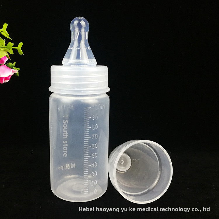 Premium Disposable Newborn Baby Bottles 100ml Sterilized Single Use Breast Milk Storage Bottles with Leak Proof Cap BPA Free Individually Wrapped for Hospital Home and Travel Use