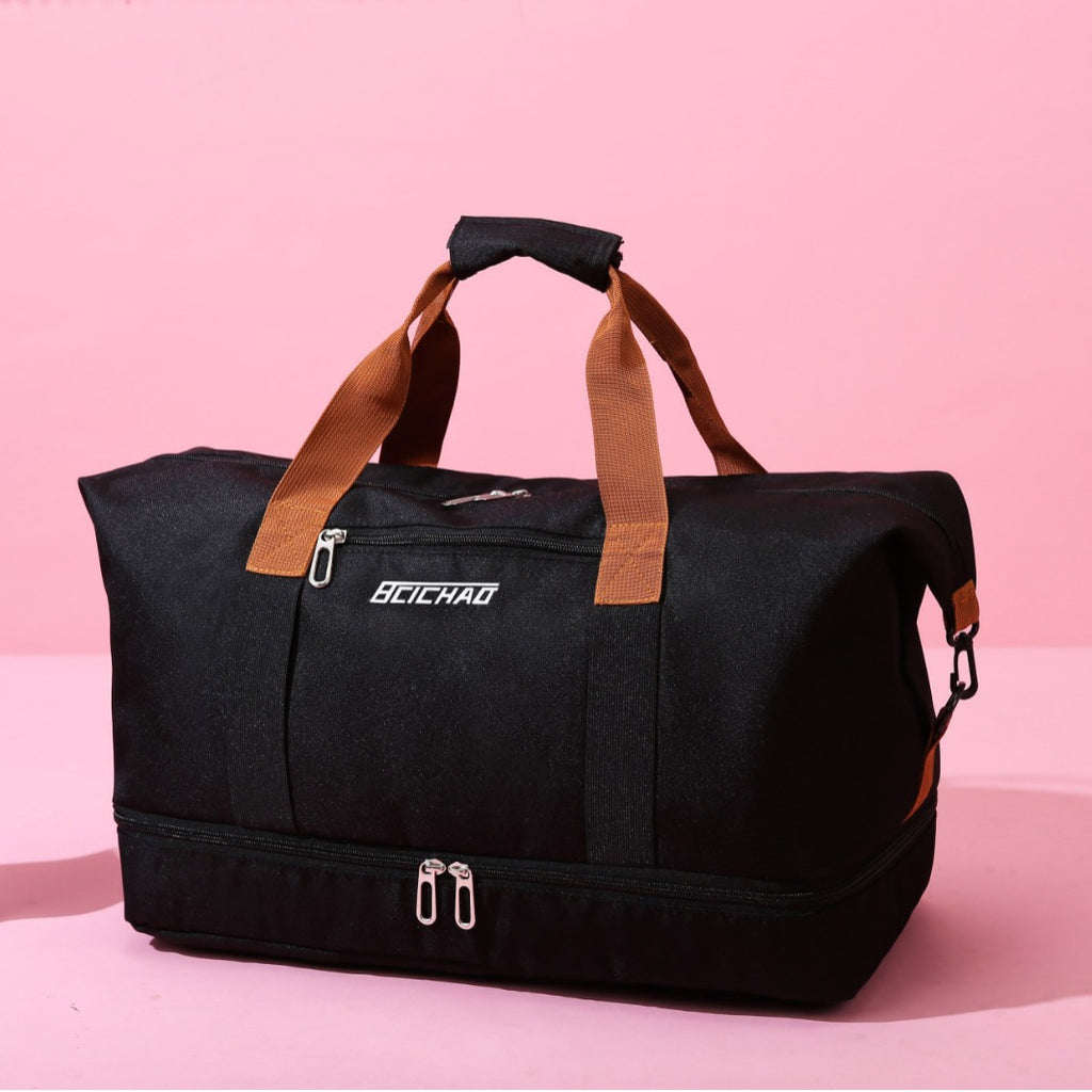 Large Capacity Lightweight Carry On Travel Bag for Men and Women Perfect for Short Trips Business Travel Weekend Getaways with Shoe Compartment and Multiple Organizational Pockets