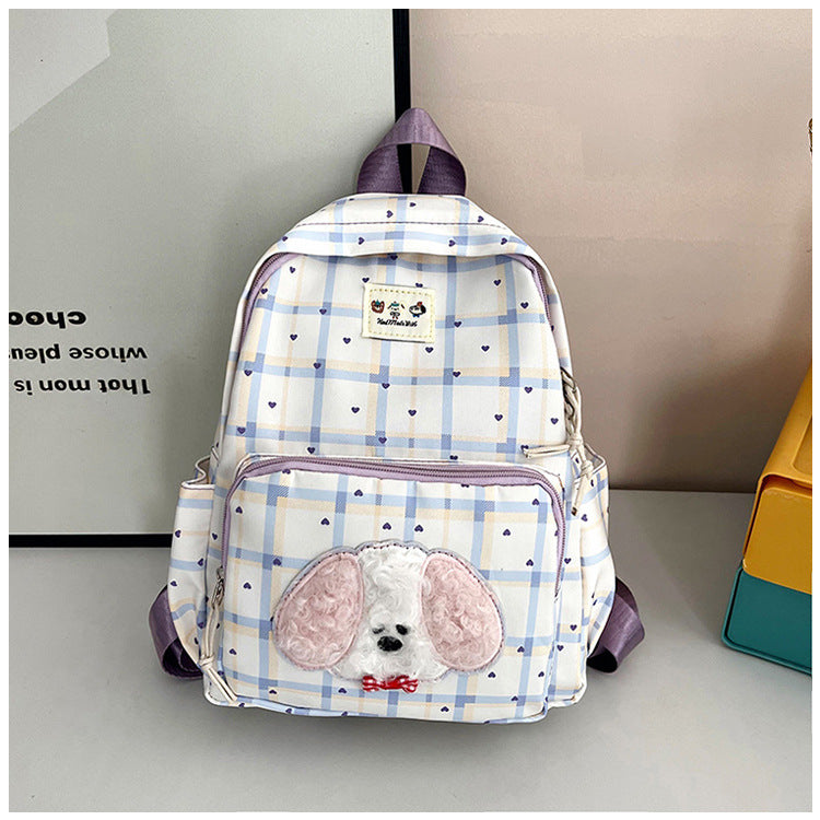 Mkoba Kubwa Wenye Uzito Mwepesi kwa Wanafunzi na Wasafiri Mtindo wa Kikorea Muundo wa Katuni Mzuri wa Kudumu wa Shule Unaostahimili Maji Ulio na Mikanda Nyingi Iliyounganishwa Ergonomic