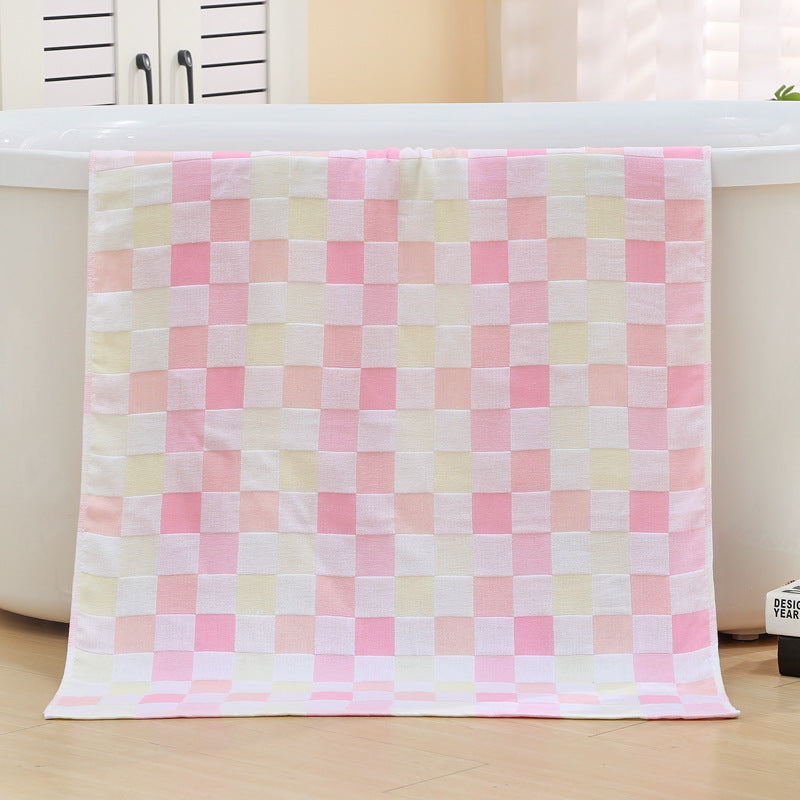 High Absorbency Double Layer Gauze Bath Towel 70x140 cm Soft Skin Friendly for Adults Kids Babies Quick Dry Lightweight Cotton Bath Sheet Wholesale Bulk Supply