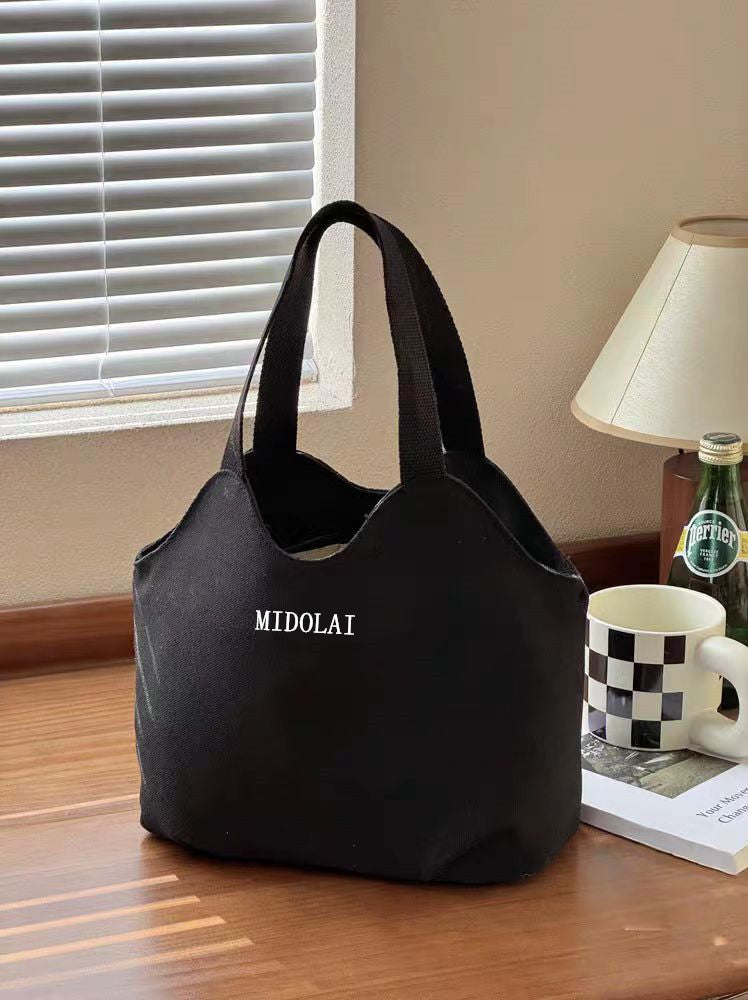 Large Capacity Canvas Tote Bag for Women 2025 New Fashionable Casual Shoulder Handbag for Students Commuting Work School Daily Use Lightweight Durable Stylish Everyday Bag
