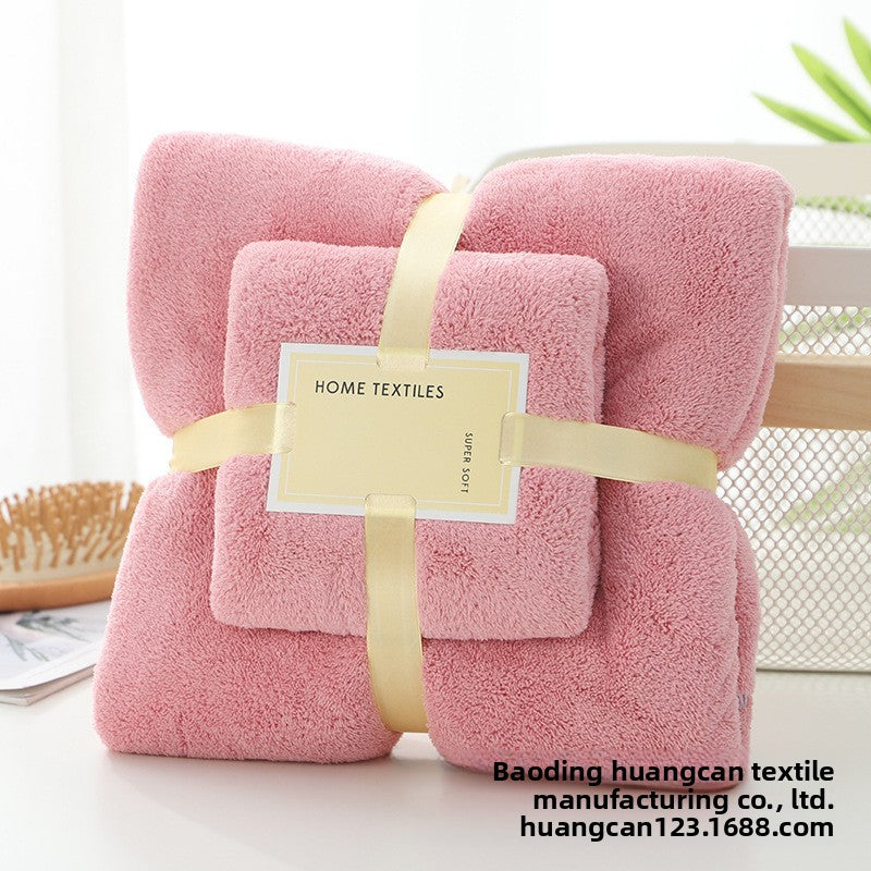 Premium Ultra Soft High Density Coral Fleece Towel Set Absorbent Quick Dry Beach Bath Towels Non Cotton Plush Texture Custom Logo Available for Hotels Homes and Gyms