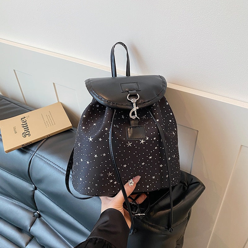 2026 New Fashionable Minimalist Casual Backpack for Women Soft Texture Lightweight Korean Style College Student Daily Commuting Bag Trendy Unisex Design Durable Water Resistant Travel School Office Us