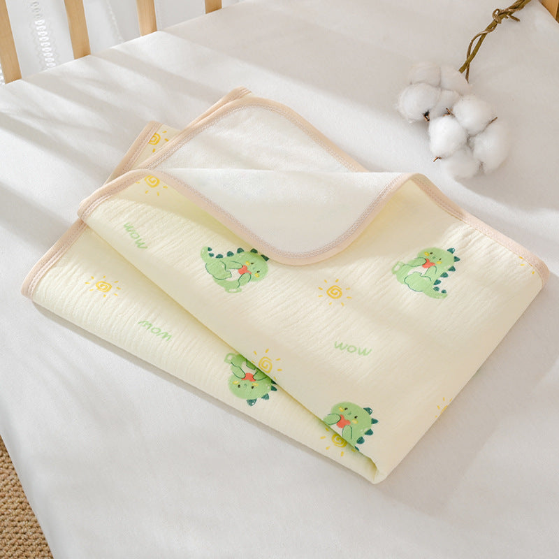 Premium A Grade Crinkle Fabric Waterproof Breathable Diaper Changing Pad for Newborns and Infants Extra Large Size Machine Washable Bed Sheet Suitable for Crib Bassinet and Toddler Beds Reusable Leak