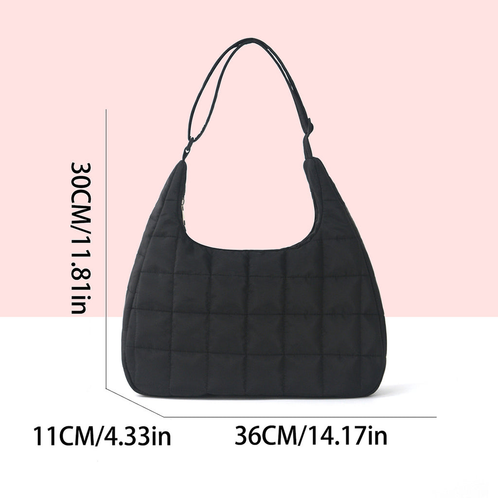 2024 New Fashion Women Large Capacity Crossbody Bag Soft Faux Fur Lined Underarm Shoulder Tote Bag Casual Minimalist Design Lightweight Durable Everyday Use Travel Work School Purse