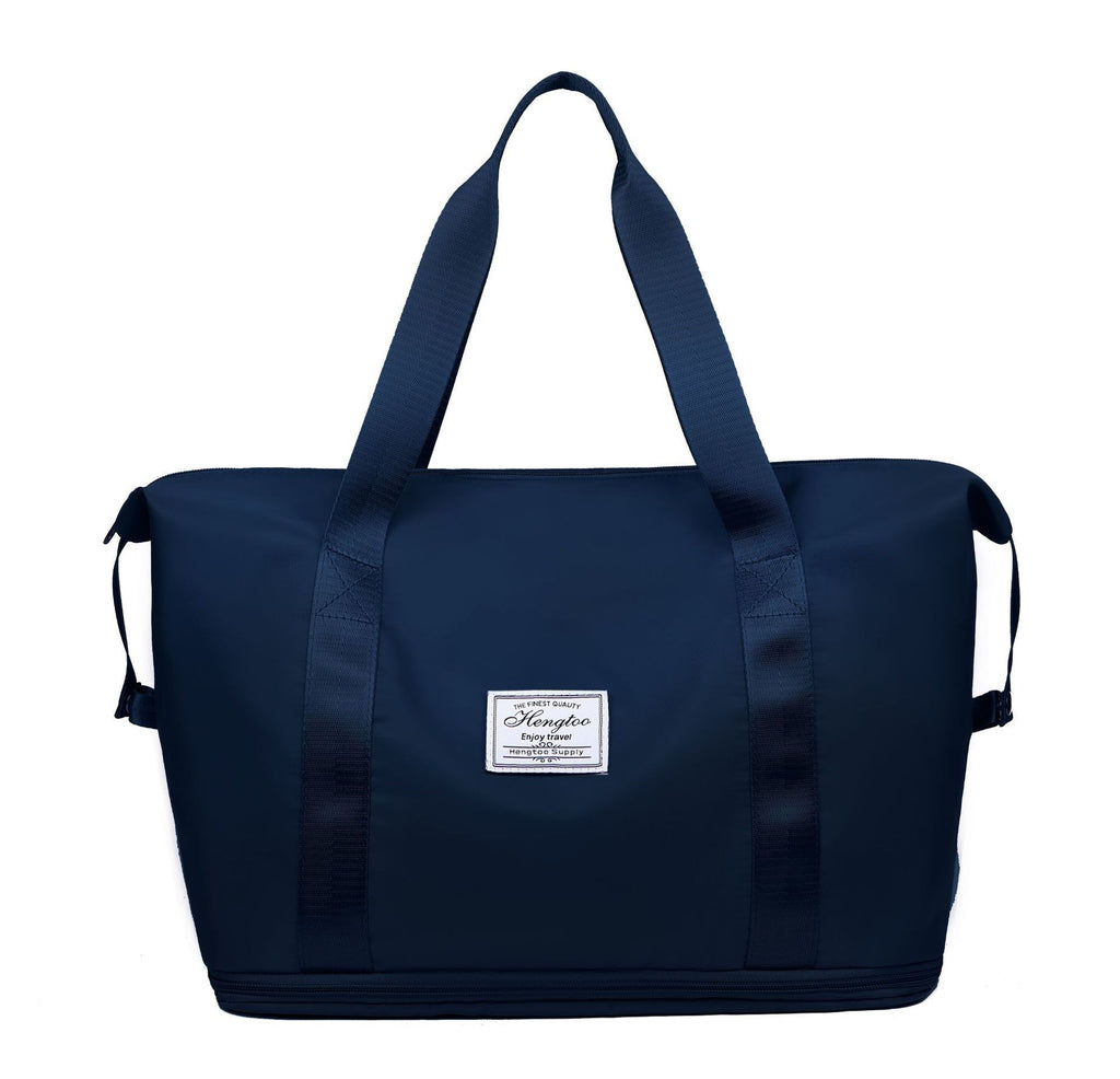 Women's Large Capacity Expandable Travel Gym Bag with Dry Wet Separation for Yoga Fitness Short Trips Mat Storage and Maternity Packing