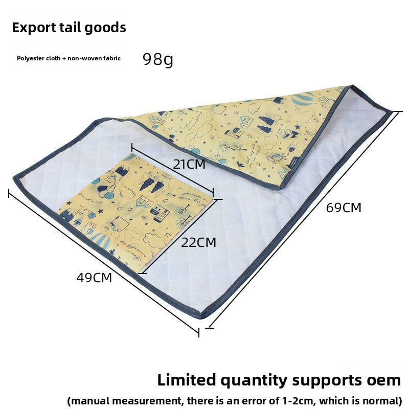 Extra Large Waterproof Washable Baby Diaper Changing Pad Breathable Non Slip Reusable Cloth Diaper Liner for Crib Stroller Nursery and Travel Safe Soft Absorbent Protection
