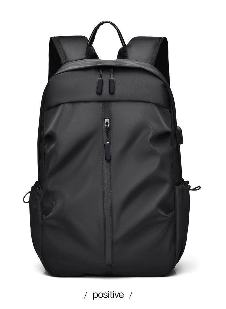 Men's Fashionable Large Capacity Laptop Backpack for Business Travel Daily Commuting Casual Sports Use Durable Water Resistant Lightweight Design with USB Charging Port and Multiple Compartments