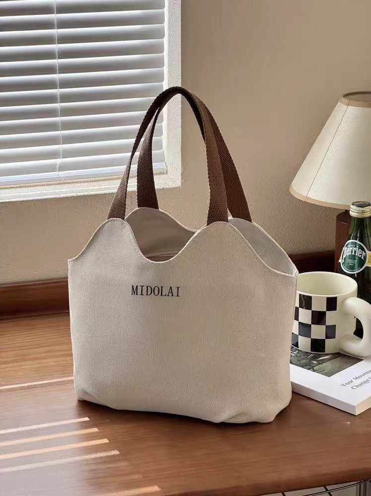 Large Capacity Canvas Tote Bag for Women 2025 New Fashionable Casual Shoulder Handbag for Students Commuting Work School Daily Use Lightweight Durable Stylish Everyday Bag