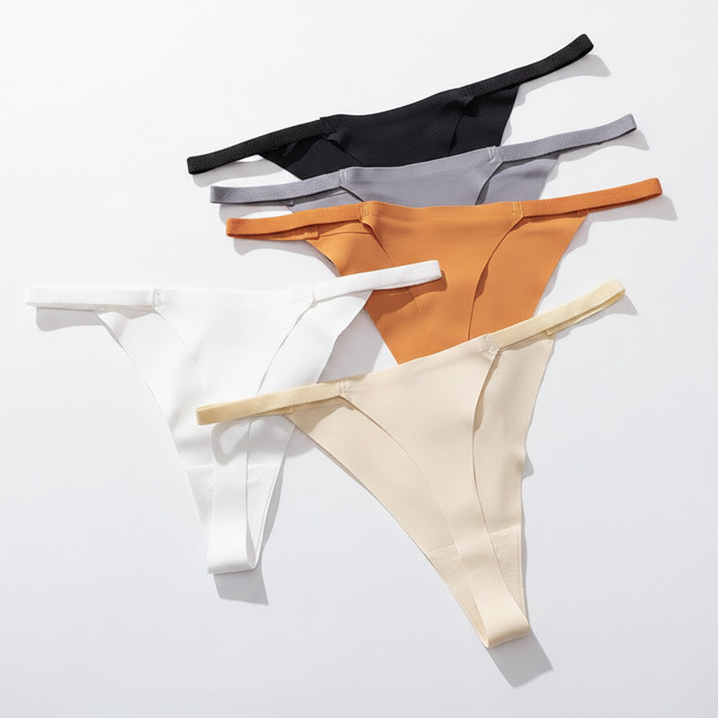 Women's Ice Silk Underwear Comfortable Seamless New Style High Cut Bikini Plus Size Breathable Slimming Sexy Panties for Cross-border