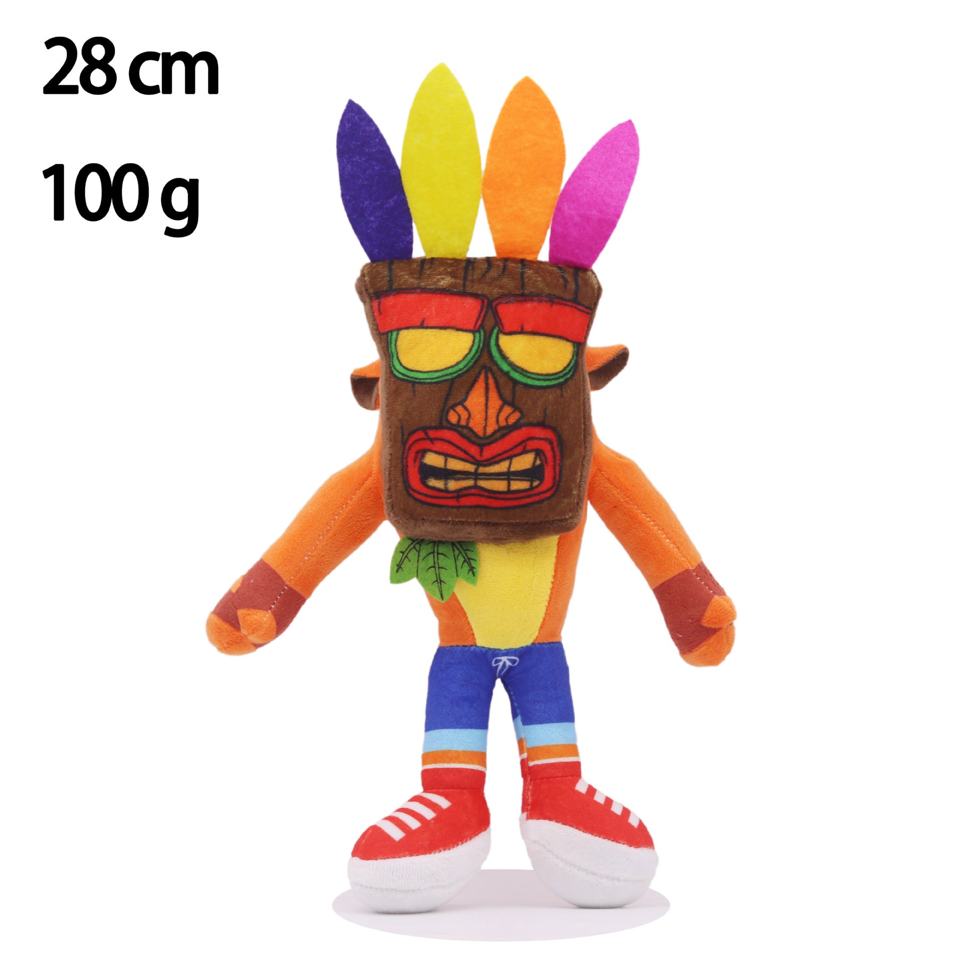 Crash Bandicoot Plush Toy Official Licensed Soft Stuffed Animal Doll from Crash Bandicoot Naughty Dog PlayStation Classic Video Game Trilogy Collection for Kids Adults Collectors