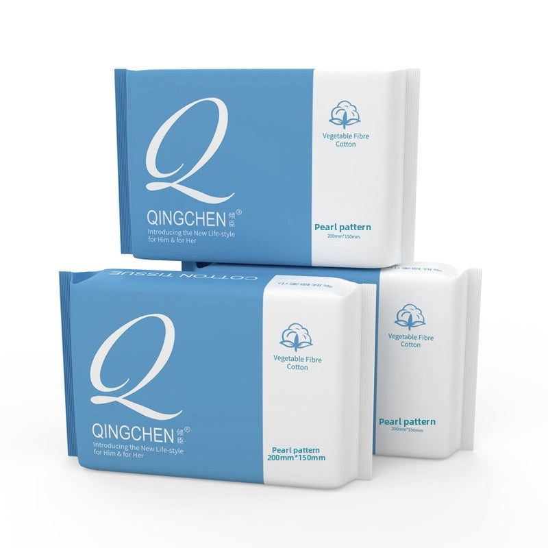 Premium 100% Pure Cotton Disposable Face Towels for Gentle Cleansing Makeup Removal and Baby Care Soft Hypoallergenic Facial Wipes Bulk Pack for Daily Use