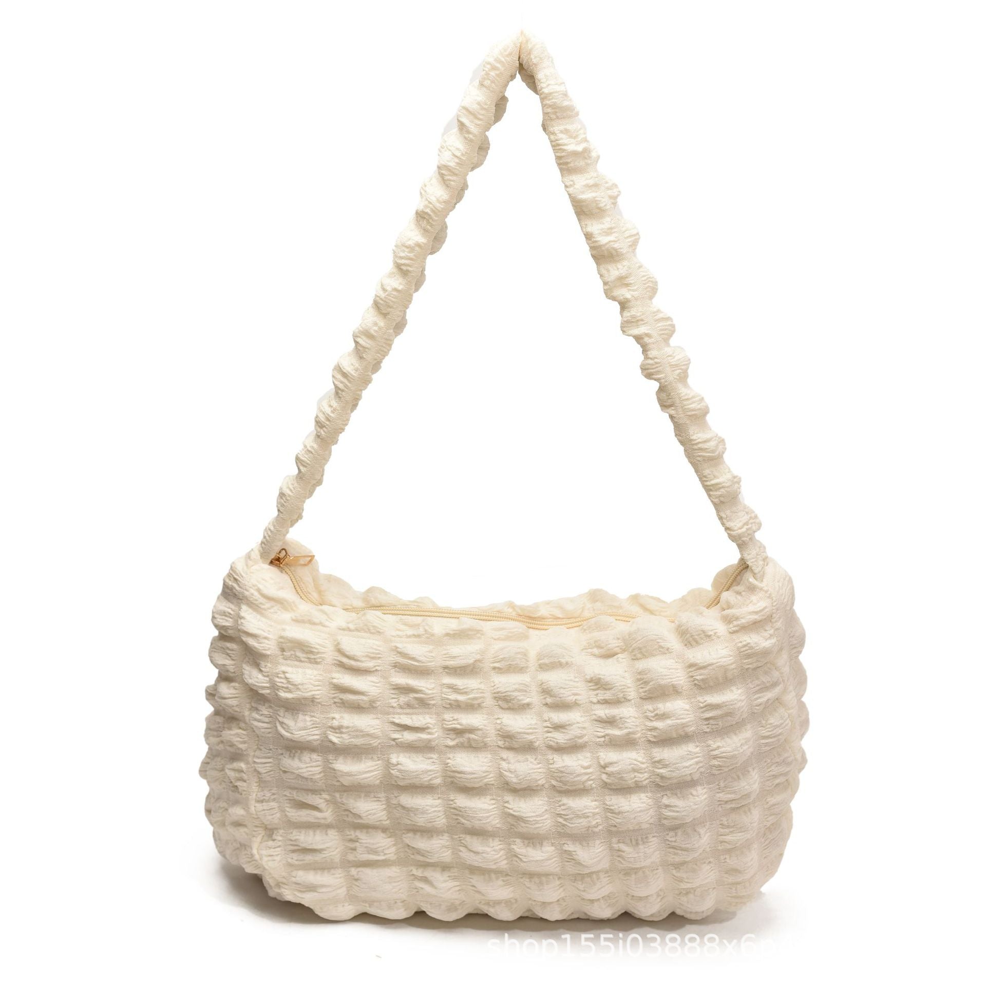 Soft Cloud Puff Fold Crossbody Bag for Women Large Capacity Stylish Casual Office Commuter Shoulder Bag Trendy Overseas Fashion Designer Handbag Lightweight Comfortable Everyday Use