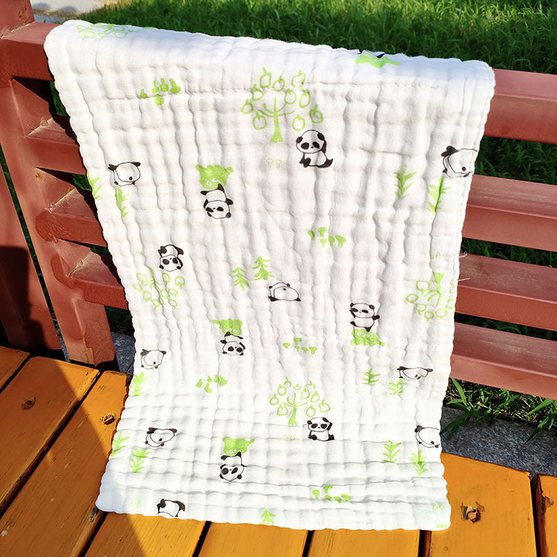 Premium 6 Layer High Density 100 Percent Cotton Gauze Face Towel for Adults Soft Absorbent Bath Towel 35x75 cm Ideal for Facial Care Body Drying and Gift Giving