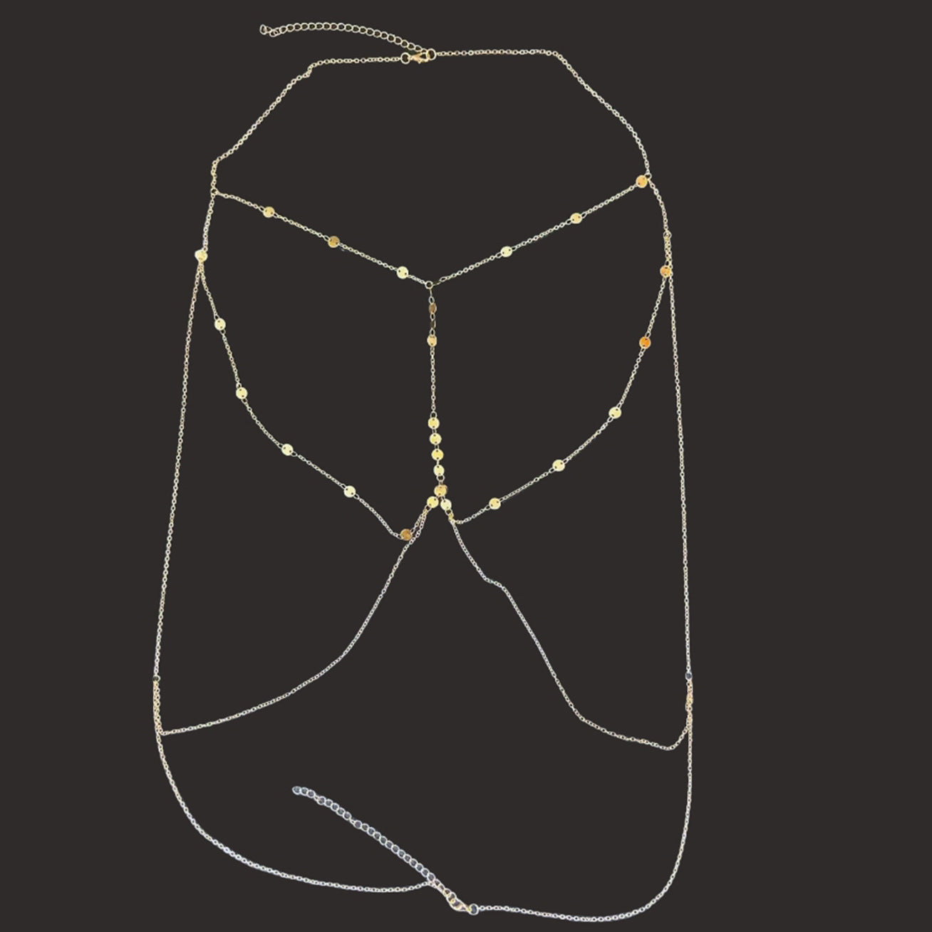 Trendy Women Body Chain Set with Sparkling Rhinestone Pendant Delicate Fringe Locket Necklace for Clavicle Chest Jewelry Elegant Sexy Pure Desire Style Fashion Accessory