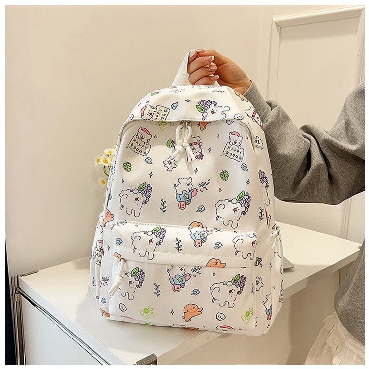 New Japanese Style Cute School Backpack for Girls and Elementary Students with Trendy Instagram Inspired Prints Large Capacity Versatile Fashionable Dual Shoulder Bag for Daily Use and Campus Life