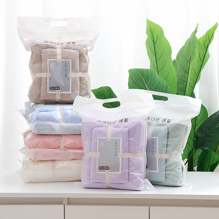 Premium Coral Fleece Towel Set Bulk Wholesale Soft Absorbent Bath Towels and Hand Towels Matching Gift Pack with Custom Logo Printing Fast Drop Shipping