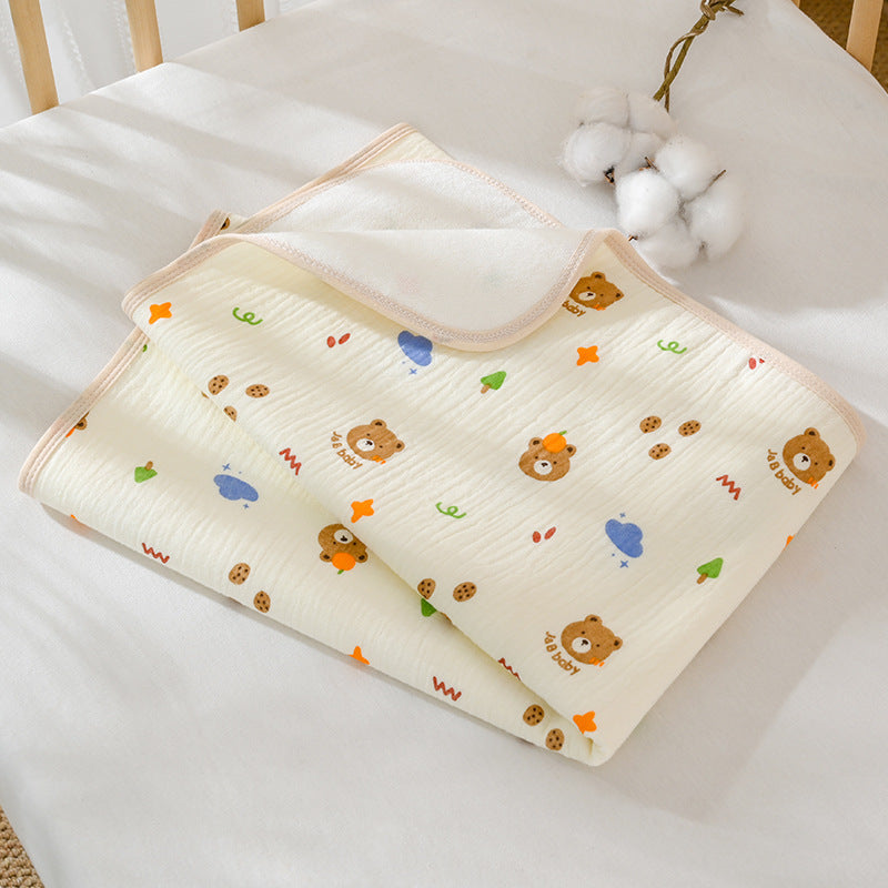 Premium A Grade Crinkle Fabric Waterproof Breathable Diaper Changing Pad for Newborns and Infants Extra Large Size Machine Washable Bed Sheet Suitable for Crib Bassinet and Toddler Beds Reusable Leak