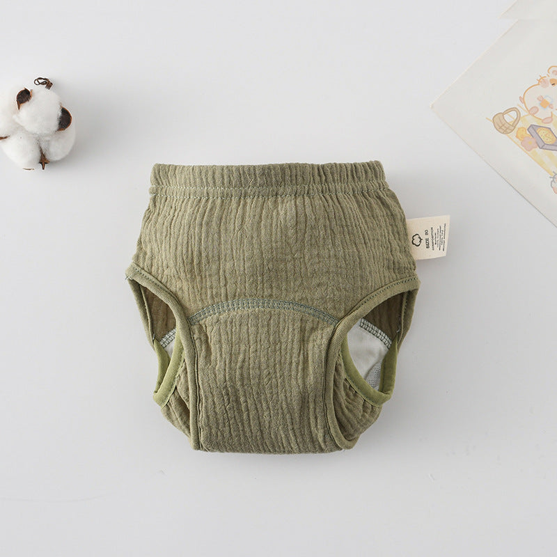 Premium Korean Style Baby Gauze Diaper Liners Reusable Cloth Diaper Covers Training Pants Breathable Soft Cotton Leak Proof Absorbent for Newborns Toddlers