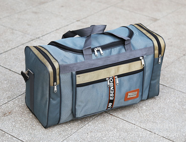 Large Capacity Korean Style Travel Duffel Bag for Long Trips Airplane Luggage Carry On Suitcase for Men and Women Backpack Style Handheld Overnight Bag for Road Trip Camping Hiking Moving Storage