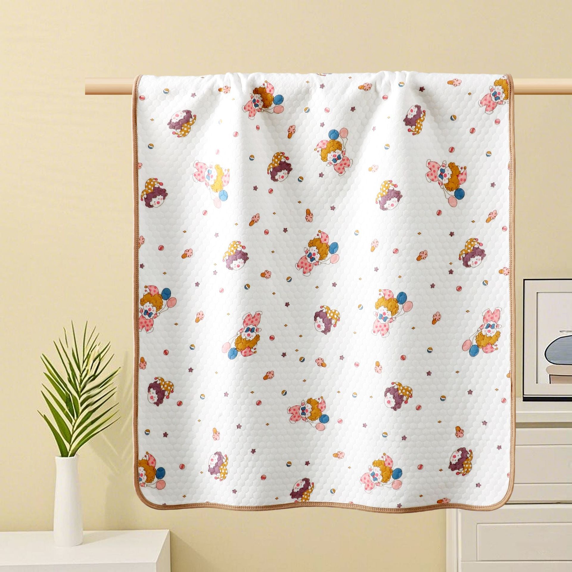 Extra Large Washable Waterproof Baby Diaper Changing Pad for Newborns Toddlers with Super Absorbent Quick Dry Fabric Bed Sheet Style Mat for Crib Nursery Stroller Travel