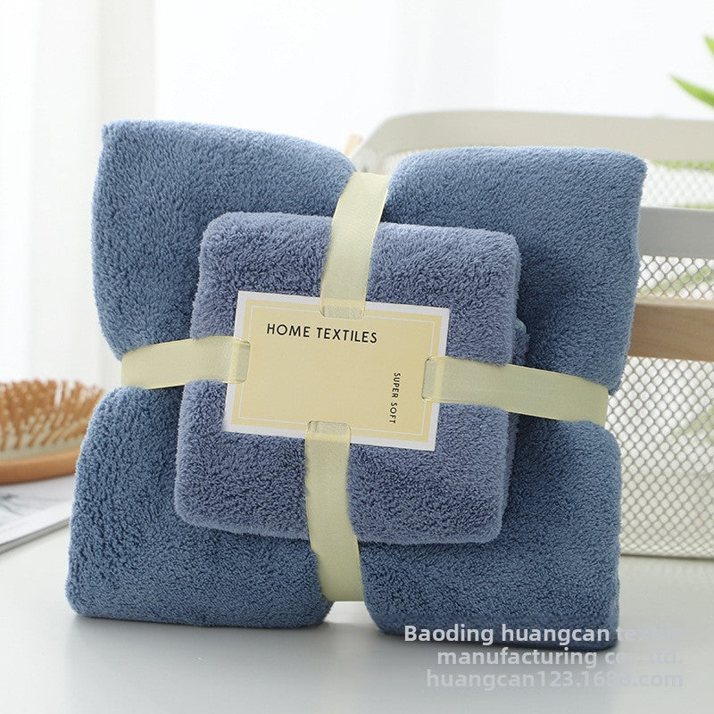 Premium Ultra Soft High Density Coral Fleece Towel Set Absorbent Quick Dry Beach Bath Towels Non Cotton Plush Texture Custom Logo Available for Hotels Homes and Gyms