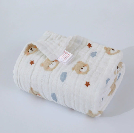 MUJI Style Extra Thick 12 Layer Cotton Gauze Baby Bath Towel Soft Breathable Muslin Blanket for Newborns Toddlers Gentle on Sensitive Skin Quick Dry Lightweight