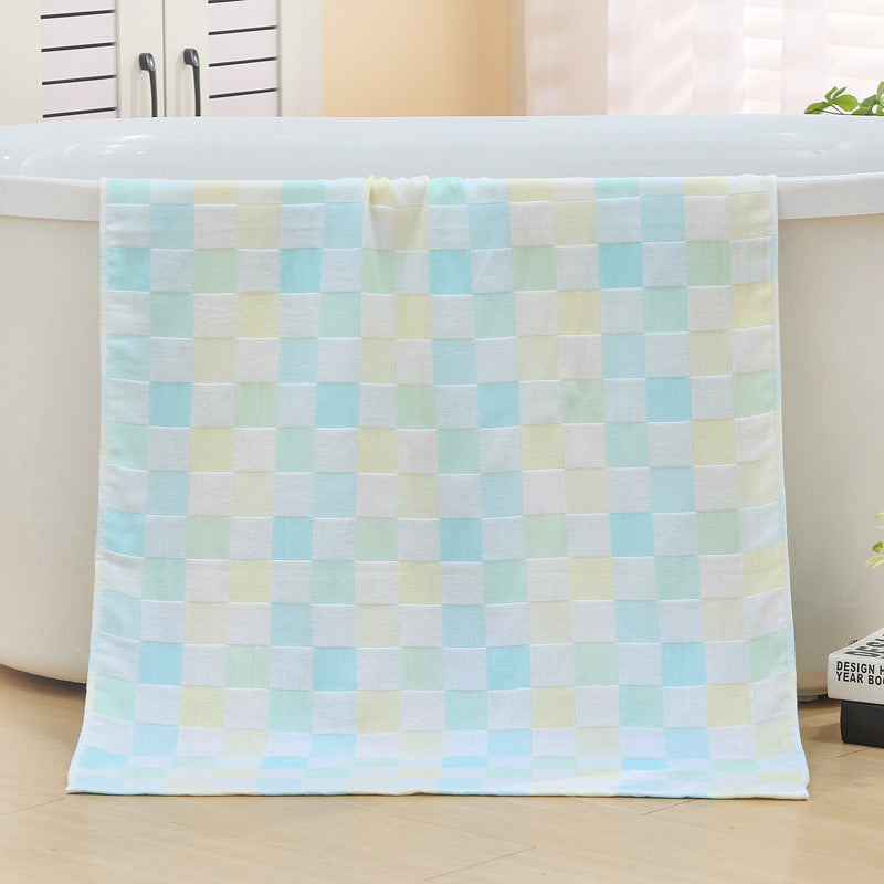 High Absorbency Double Layer Gauze Bath Towel 70x140 cm Soft Skin Friendly for Adults Kids Babies Quick Dry Lightweight Cotton Bath Sheet Wholesale Bulk Supply