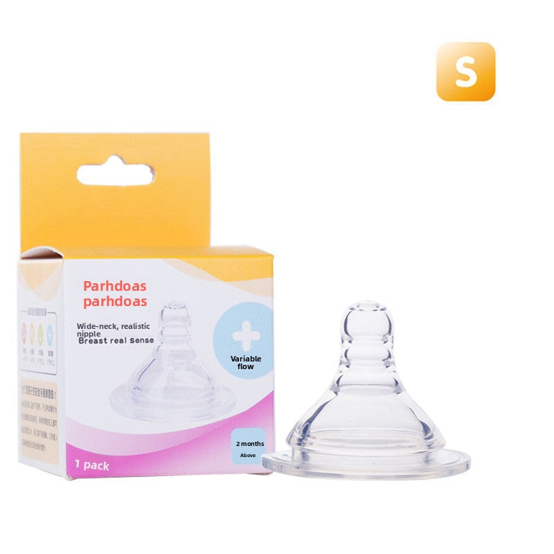 PabaBet Wide Neck Baby Bottle Nipples Compatible with Standard Wide Mouth Bottles Soft Silicone Feeding Nipples for Newborns Infants and Toddlers BPA Free Safe Gentle on Gums