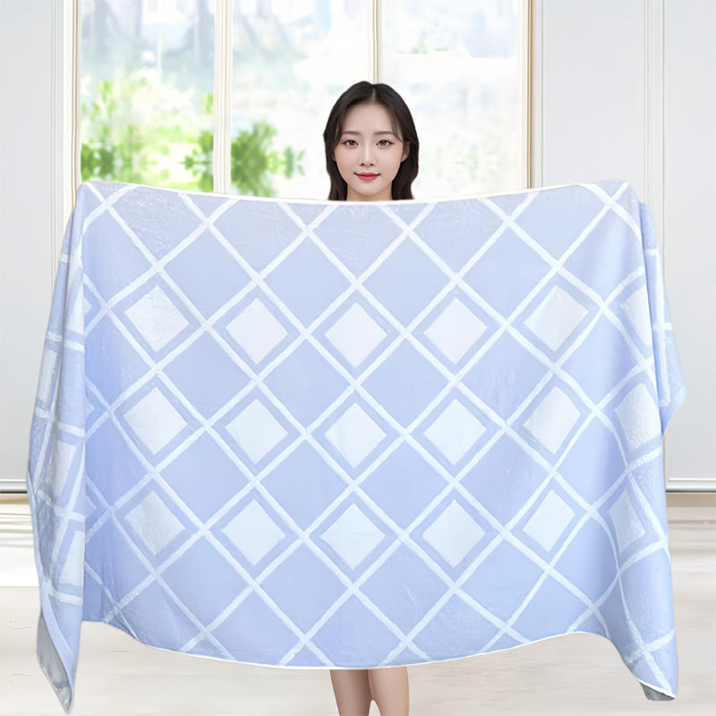 Premium 100% Cotton Bath Towel for Adults Soft Absorbent Quick Drying Non Shedding Lightweight Home Bathroom Essential Unisex Large Full Size Towel