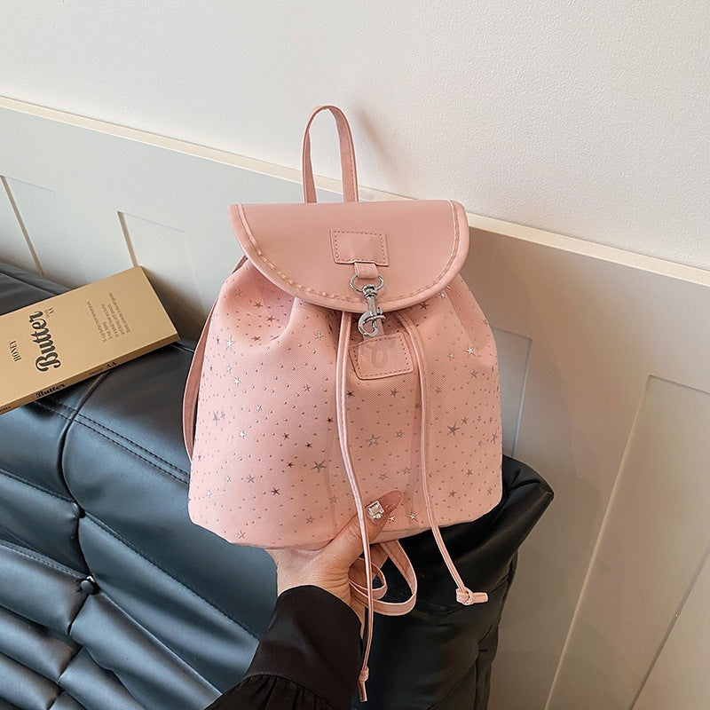 2026 New Fashionable Minimalist Casual Backpack for Women Soft Texture Lightweight Korean Style College Student Daily Commuting Bag Trendy Unisex Design Durable Water Resistant Travel School Office Us