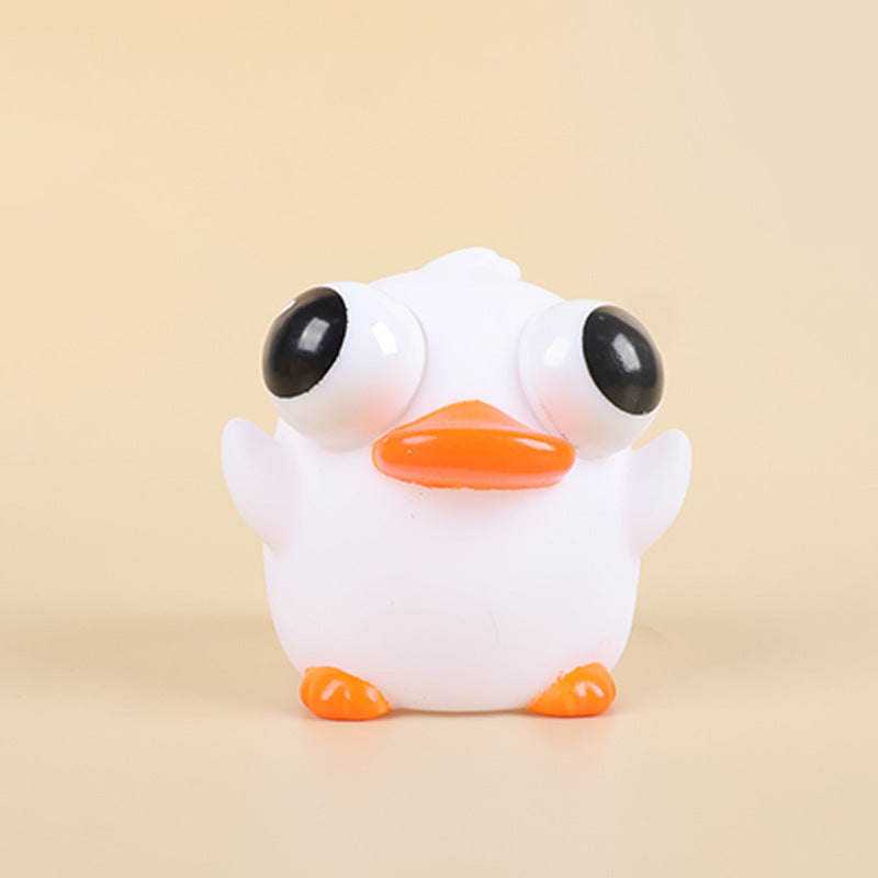 Squishy Animal Stress Relief Toy for Kids and Adults with Pop Eyes Squeezable Fidget Sensory Toy for Anxiety Relief Fun Squeeze Toy for Classroom Office Home Use Soft Tactile Toy for Special Needs