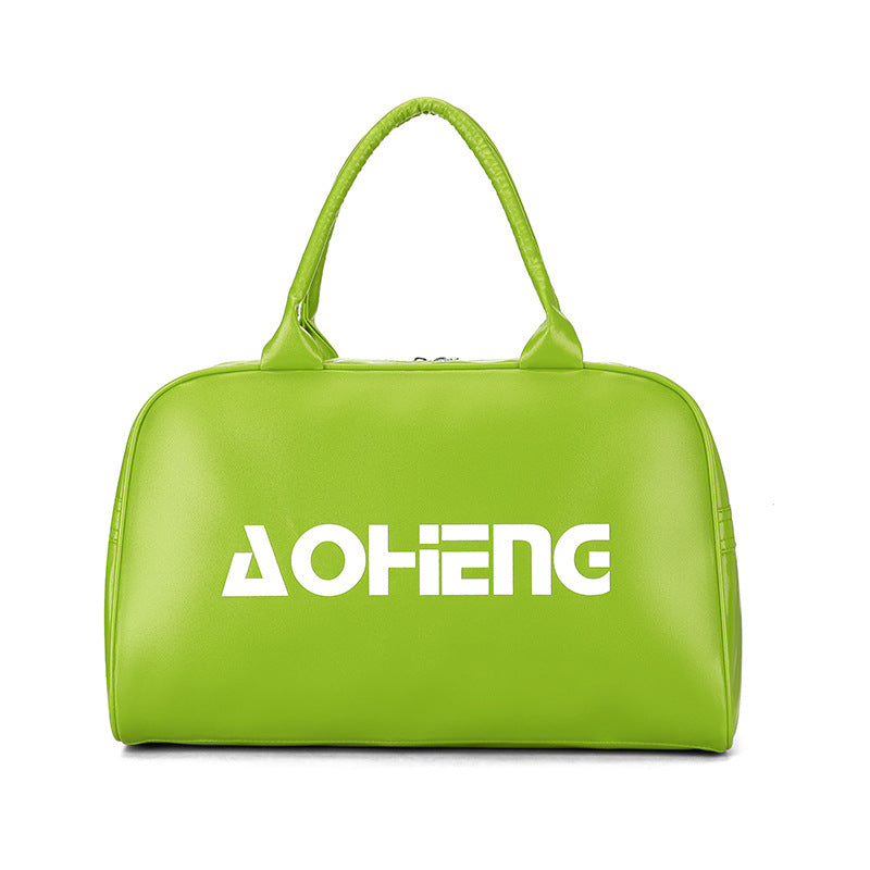 Wholesale Unisex Sports Gym Bag Made of Durable PU Leather with Dry Wet Separation Compartment Ideal for Short Trips Fitness Training and Daily Use Customizable with Personalized Printing Option