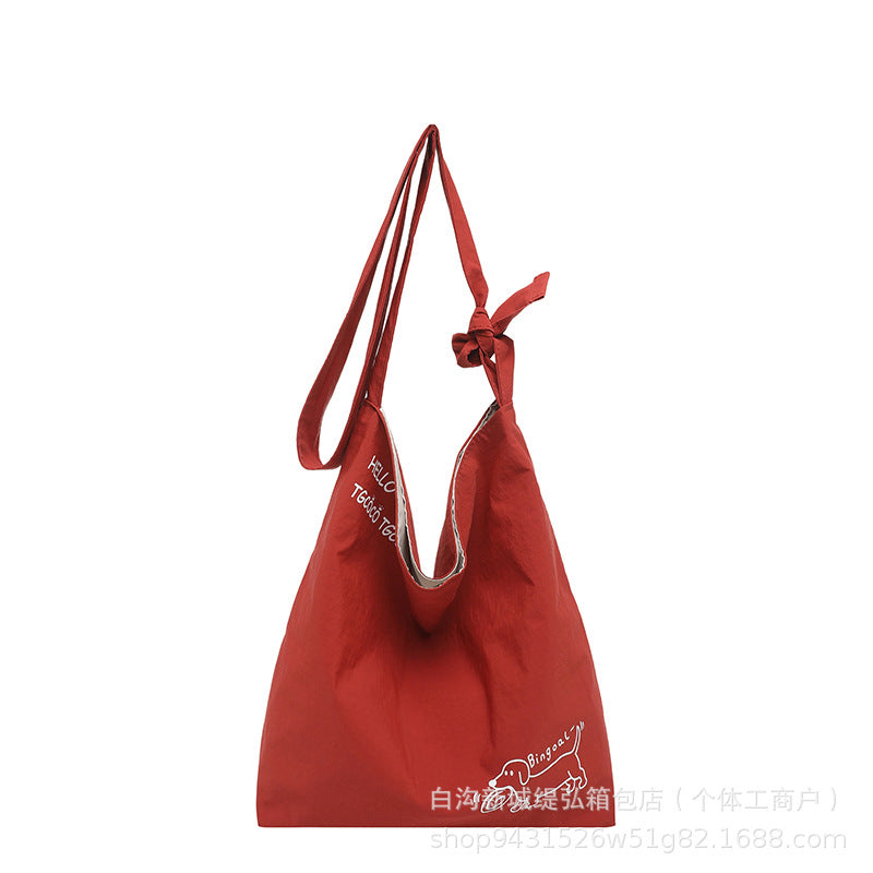 Summer New Dopamine Color Small Fresh Large Capacity Women Casual Crossbody Shoulder Bag Stylish Versatile Tote Bag for Daily Use Travel Work School