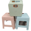 Thickened Plastic Square Stool - Stackable, Multi-functional