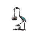 Creative Little Crane Incense Burner - Lotus Hanging Style, Cloud Pattern, For Home Decor & Indoor Use